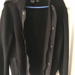 All Black Armani Exchange Jacket